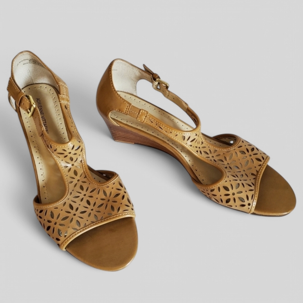 Adrienne Vittadini Tan Wedges
